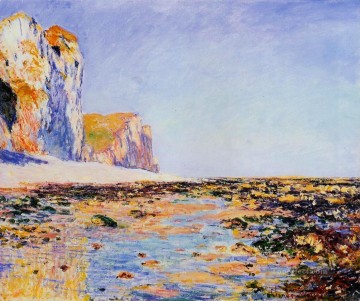  pour Oil Painting - Beach and Cliffs at Pourville Morning Effect Claude Monet